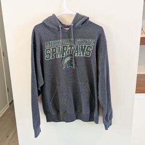 Vintage Jerzees Michigan State Spartans Hoodie Size Medium